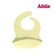 abiie 象飽包-矽膠寬口袋圍兜 檸檬黃