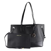 MICHAEL KORS 防刮皮革素面托特包-黑