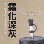 【CampingBox】飲料守護者高質感咖啡杯造型吸管防塵塞 (飲料杯防塵塞) 霧状のダークグレー(霧化深灰)