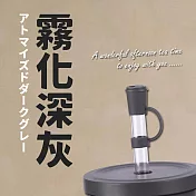 【CampingBox】飲料守護者高質感咖啡杯造型吸管防塵塞 (飲料杯防塵塞) 霧狀のダークグレー(霧化深灰)