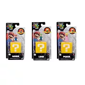 Jakks Pacific 任天堂 瑪利歐電影 問號磚迷你公仔 瑪利歐 路易 碧姬公主 三入組