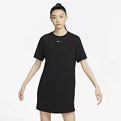 Nike Sportswear Essential 洋裝 長版上衣-黑-DV7883010 S 黑色