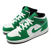 Nike Air Jordan 1 Mid GS 大童鞋 女鞋 綠 Lucky Green AJ1 DQ8423-301