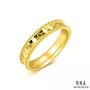 【點睛品】簡約蜂巢 黃金戒指_計價黃金(港圍13號)