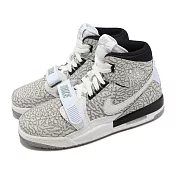 Nike 休閒鞋 Air Jordan Legacy 312 GS 女鞋 大童鞋 白 灰 皮革 氣墊 喬丹 AT4040-100