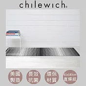 【chilewich】美國抗菌環保地墊 玄關墊61x183cm直條紋 經典黑白