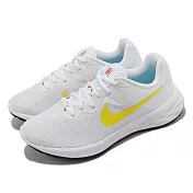 Nike 慢跑鞋 Wmns Revolution 6 NN 女鞋 白 黃 運動鞋 環保原料 緩震 DC3729-105