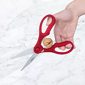 《Trudeau》可拆卸破殼料理剪刀(紅20cm) | 食物剪 多功能廚用剪刀 寶寶食物剪 副食品剪刀
