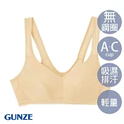 【日本GUNZE】吸汗除臭無鋼圈休閒內衣-(MB3355-SLC) M 膚