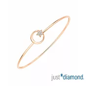 【Just Diamond】18K玫瑰金 星空燦爛 鑽石手環 04 玫瑰金