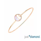 【Just Diamond】18K玫瑰金 粉色浪漫 鑽石手環 03 玫瑰金