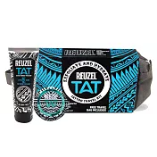 REUZEL 刺青專用保養清潔經典紳士盥洗包組(刺青保濕溫和去角質沐浴膠 100ml/刺青保濕亮色修護膏 35g)