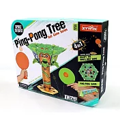 四合一乒乓樹 迷你桌球擊球練習 多人運動解壓遊戲