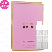 CHANEL 香奈兒 CHANCE粉紅甜蜜香水(1.5ml)*2(公司貨)