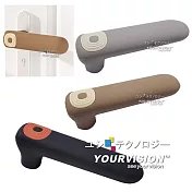 (2入)高品質迴圈款 加厚彈性矽膠 長型直式門把保護套 門把套(防靜電 防撞)_ 灰色