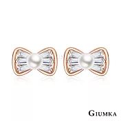 GIUMKA純銀耳環925純銀珍珠貝珠耳釘耳飾珍愛相隨玫金色銀色任選MFS22062 無 玫金色一對