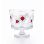 日本石塚玻璃ADERIA RETRO復古點心高腳杯285ML(花圈)