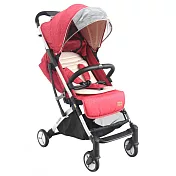 BabyBabe 新款嬰幼兒登機推車(附柔軟坐墊)-寶石紅