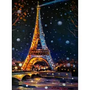 【玲廊滿藝】盧來全-冬雪-巴黎33x24cm