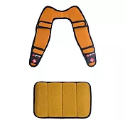 DR.AIR DIY多用途氣墊可調式減震釋壓雙肩背帶墊(大)+DR.AIR 背包用氣墊護腰墊(大) 香檳