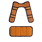 DR.AIR DIY多用途氣墊減震釋壓雙肩背帶墊+DR.AIR 背包用氣墊護腰墊 香檳