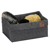《KELA》Fay毛氈收納籃 | 整理籃 置物籃 儲物箱 - 炭黑26cm