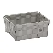 《KELA》Neo長方編織收納籃 | 整理籃 置物籃 儲物箱 - 銀灰23cm