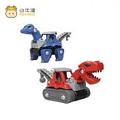 【小牛津】恐龍組裝DIY(暴龍坦克車/腕龍工程車)