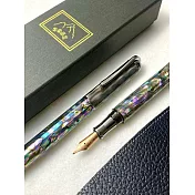 3952老山羊-太魯閣 嚴選鮑魚貝殼 玫瑰金刀尖(胭脂刀)鋼筆