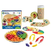 【華森葳兒童教玩具超值組】分類水果派(數學教具)+農場動物配對遊戲組