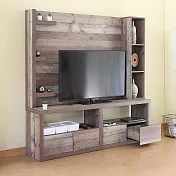 Homelike 喜家居6x6尺收納電視牆櫃(163)