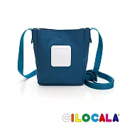 CILOCALA 亮彩尼龍防潑水NOVE斜揹包 湖藍色