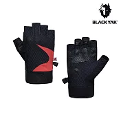 【BLACKYAK】50週年紀念款透氣半指手套 L 黑色