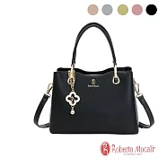 Roberto Mocali - 義大利諾貝兔典雅幸運草兔兔鑽石托特手提肩斜背包-共5色 淺綠