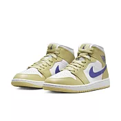 NIKE WMNS AIR JORDAN 1 MID 女休閒鞋-黃-BQ6472701 US8.5 黃色