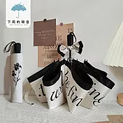 【下雨的聲音】高級質感法式復古花朵折疊傘  手動款