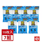 日本LEC-【激落君】日製玻璃窗用擦拭巾15枚入-7組