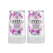 (2條超值組)美國CRYSTAL-長效淨味約24小時礦物鹽身體固體除臭棒-無香款40g/條(晶燦綺肌長效體香石,運動汗味腋下狐臭消臭石,出國旅行體香膏)