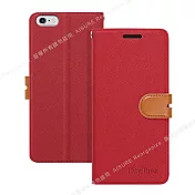 CITY For iPhone 6 / 7 / 8 Plus 5.5吋 浪漫都會支架皮套 紅色