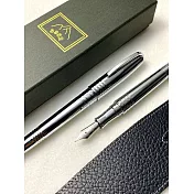 3952老山羊-葛瑪蘭 銀冰 白鋼尖鋼筆