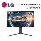 LG 樂金 27吋 27GR95QE-B 專業玩家電競顯示器 QHD OLED 240Hz 電腦螢幕 台灣公司貨