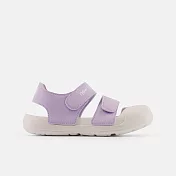 New Balance 809 男女中大童休閒涼鞋-白紫-YT809LC-W 19 白色