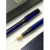 3952老山羊-西拉雅 森之藍 雙色鋼尖鋼筆