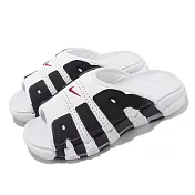 Nike 拖鞋 Wmns Air More Uptempo Slide 女鞋 白 黑 大AIR FJ0755-100