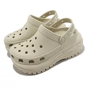 Crocs 涼拖鞋 Classic Mega Crush Clog 男女鞋 骨白色 超厚底 光輪克駱格 卡駱馳 2079882Y2 22cm BONE