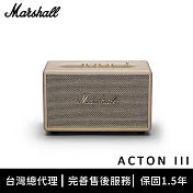 Marshall Acton III 藍牙喇叭 - 奶油白