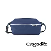 【Crocodile】鱷魚皮件 X-lite4.0系列 防潑水斜背包 尼龍小包 側背包推薦-0104-10802-新品上市 藍色