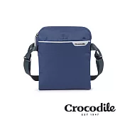 【Crocodile】鱷魚皮件 X-lite4.0系列 防潑水斜背包 尼龍側背包 小包推薦-0104-10801-新品上市 藍色