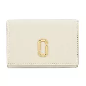 MARC JACOBS THE J MARC 皮革三折零錢短夾- 白
