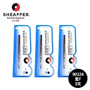 SHEAFFER 原子筆芯 吊卡K 3支 (藍F/藍M/黑F/黑M) 藍F